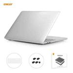 ENKAY 3 in 1  Crystal Laptop Protective Case + EU Version TPU Keyboard Film + Anti-dust Plugs Set for MacBook Pro 15.4 inch A1707 & A1990 (with Touch Bar)(Transparent)