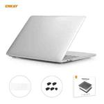 ENKAY 3 in 1 Crystal Laptop Protective Case + US Version TPU Keyboard Film + Anti-dust Plugs Set for MacBook Pro 13.3 inch A2251 & A2289 & A2338 (with Touch Bar)(Transparent)