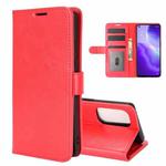 For OPPO Reno 5 5G R64 Texture Single Horizontal Flip Protective Case with Holder & Card Slots & Wallet& Photo Frame(Red)