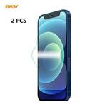 2 PCS ENKAY Hat-Prince 0.1mm 3D Full Screen Protector Explosion-proof Hydrogel Film For iPhone 12 mini