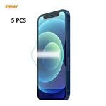 5 PCS ENKAY Hat-Prince 0.1mm 3D Full Screen Protector Explosion-proof Hydrogel Film For iPhone 12 / 12 Pro