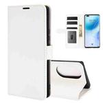 For Huawei nova 8 Pro 5G R64 Texture Single Horizontal Flip Protective Case with Holder & Card Slots & Wallet& Photo Frame(White)