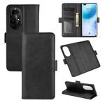 For Huawei nova 8 Pro 5G Dual-side Magnetic Buckle Horizontal Flip Leather Case with Holder & Card Slots & Wallet(Black)