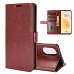 For Huawei nova 8 5G R64 Texture Single Horizontal Flip Protective Case with Holder & Card Slots & Wallet & Photo Frame(Brown)