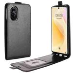 For Huawei nova 8 5G R64 Texture Single Vertical Flip Leather Protective Case with Card Slots & Photo Frame(Black)