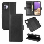 For Samsung Galaxy A32 5G Dual-side Magnetic Buckle Horizontal Flip Leather Case with Holder & Card Slots & Wallet(Black)