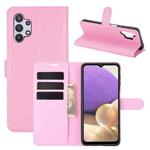 For Samsung Galaxy A32 5G Litchi Texture Horizontal Flip Protective Case with Holder & Card Slots & Wallet(Pink)