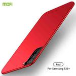 For Samsung Galaxy S21+ 5G MOFI Frosted PC Ultra-thin Hard Case(Red)