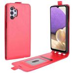 For Samsung Galaxy A32 5G R64 Texture Single Vertical Flip Leather Protective Case with Card Slots & Photo Frame(Red)