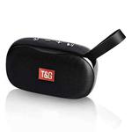 T&G TG173 TWS Subwoofer Bluetooth Speaker With Braided Cord, Support USB / AUX / TF Card / FM(Black)