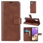 For Samsung Galaxy A32 4G Retro Calf Pattern Buckle Horizontal Flip Leather Case with Holder & Card Slots & Wallet(Dark Brown)