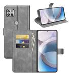 For Motorola One 5G Ace Retro Calf Pattern Buckle Horizontal Flip Leather Case with Holder & Card Slots & Wallet(Grey)