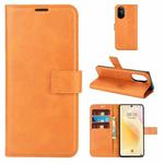 For Huawei Nova 8 5G Retro Calf Pattern Buckle Horizontal Flip Leather Case with Holder & Card Slots & Wallet(Yellow)