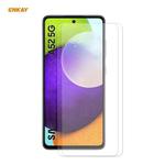 For Samsung Galaxy A52 5G / 4G 2pcs ENKAY Hat-Prince 0.26mm 9H 2.5D Curved Edge Tempered Glass Film