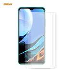 For Xiaomi Redmi 9T 5 PCS ENKAY Hat-Prince 0.26mm 9H 2.5D Curved Edge Tempered Glass Film