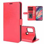 For wiko view 5 R64 Texture Single Horizontal Flip Protective Case with Holder & Card Slots & Wallet& Photo Frame(Red)