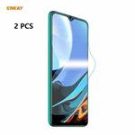 For Xiaomi Redmi 9T 2 PCS ENKAY Hat-Prince 0.1mm 3D Full Screen Protector Explosion-proof Hydrogel Film