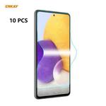 For Samsung Galaxy A72 5G / 4G 10 PCS ENKAY Hat-Prince 0.1mm 3D Full Screen Protector Explosion-proof Hydrogel Film