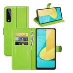 For LG Stylo 7 5G Litchi Texture Horizontal Flip Protective Case with Holder & Card Slots & Wallet(Green)