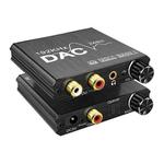 Digital To Analog Audio Converter Stereo Extractor DAC Amplifier Optical SPDIF 192Khz 24Bit