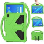 For Lenovo Tab 4 10 Plus TB-X704F/N/L/V EVA Flat Anti Falling Protective Case Shell with Holder(Green)