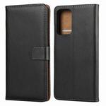 Plain Texture Cowhide Leather Horizontal Flip Case with Magnetic Clasp & Holder & Card Slots & Wallet For Huawei Honor X10 5G(Black)