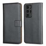 Plain Texture Cowhide Leather Horizontal Flip Case with Magnetic Clasp & Holder & Card Slots & Wallet For Huawei P40 Pro(Black)