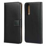Plain Texture Cowhide Leather Horizontal Flip Case with Magnetic Clasp & Holder & Card Slots & Wallet For Sony Xperia 5 II(Black)