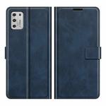 For Motorola G Stylus 2021 Retro Calf Pattern Buckle Horizontal Flip Leather Case with Holder & Card Slots & Wallet(Blue)