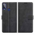 For Alcatel 1L 2021 Retro Calf Pattern Buckle Horizontal Flip Leather Case with Holder & Card Slots & Wallet(Black)
