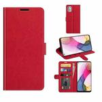 For Motorola Moto G Play (2021) R64 Texture Single Horizontal Flip Protective Case with Holder & Card Slots & Wallet& Photo Frame(Red)