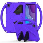 For Lenovo Tab M10 HD 2020 X306X EVA Flat Anti Falling Protective Case Shell with Holder(Purple)