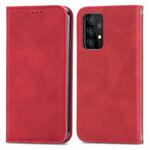 For Samsung Galaxy A52 5G / 4G Retro Skin Feel Business Magnetic Horizontal Flip Leather Case with Holder & Card Slots & Wallet & Photo Frame(Red)