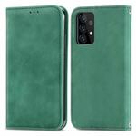 For Samsung Galaxy A52 5G / 4G Retro Skin Feel Business Magnetic Horizontal Flip Leather Case with Holder & Card Slots & Wallet & Photo Frame(Green)