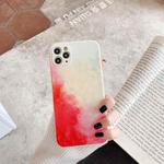 For iPhone 12 Pro Watercolor TPU Soft Shockproof Protective Case(Spring Cherry)