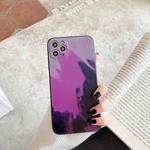 For iPhone 12 Pro Max Watercolor TPU Soft Shockproof Protective Case(Berry Color)