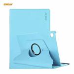 For Samsung Galaxy Tab S6 Lite P610 / P615 / Tab S6 Lite 2022 / P613 / P619 ENKAY 360 Rotation Kickstand Leather Smart Tablet Case(Light Blue)