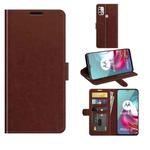 For Motorola Moto G30/G10 R64 Texture Single Horizontal Flip Protective Case with Holder & Card Slots & Wallet& Photo Frame(Brown)