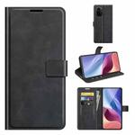 For Xiaomi Poco F3 / Redmi K40/K40 Pro Retro Calf Pattern Buckle Horizontal Flip Leather Case with Holder & Card Slots & Wallet(Black)