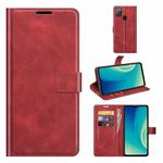 For ZTE Blade A7S 2020 Retro Calf Pattern Buckle Horizontal Flip Leather Case with Holder & Card Slots & Wallet(Red)