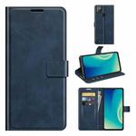 For ZTE Blade A7S 2020 Retro Calf Pattern Buckle Horizontal Flip Leather Case with Holder & Card Slots & Wallet(Blue)