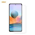 For Redmi Note 10 Pro / Note 10 Pro Max 2 PCS ENKAY Hat-Prince 0.26mm 9H 2.5D Curved Edge Tempered Glass Film