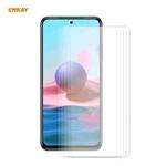For Redmi Note 10 / Note 10S 5 PCS ENKAY Hat-Prince 0.26mm 9H 2.5D Curved Edge Tempered Glass Film