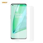 5 PCS For OnePlus 9 Pro ENKAY Hat-Prince 3D Full Screen PET Curved Hot Bending HD Screen Protector Soft Film