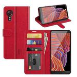 For Samsung Galaxy Xcover 5 / Xcover 5S R64 Texture Single Horizontal Flip Protective Case with Holder & Card Slots & Wallet& Photo Frame(Red)