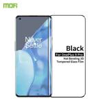 For OnePlus 9 Pro MOFI 9H 3D Explosion Proof Thermal Bending Full Screen Covered Tempered Glass Film(Black)