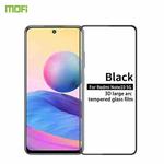 For Xiaomi Redmi Note 10 5G MOFI 9H 3D Explosion-proof Curved Screen Tempered Glass Film(Black)