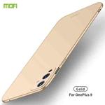 For OnePlus 9 MOFI Frosted PC Ultra-thin Hard Case(Gold)