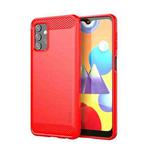 For Samsung Galaxy A32 5G MOFI Gentleness Series Brushed Texture Carbon Fiber Soft TPU Case(Red)