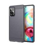 For Samsung Galaxy A72 5G/4G MOFI Gentleness Series Brushed Texture Carbon Fiber Soft TPU Case(Grey)